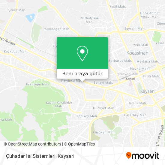 Çuhadar Isı Sistemleri harita