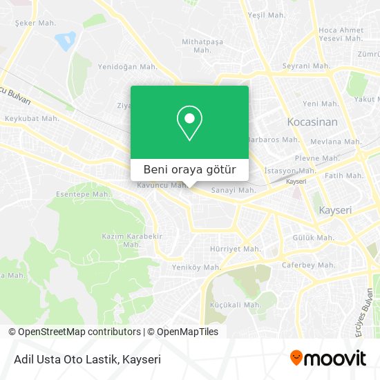 Adil Usta Oto Lastik harita