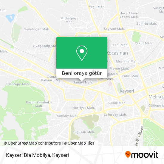 Kayseri Bia Mobilya harita