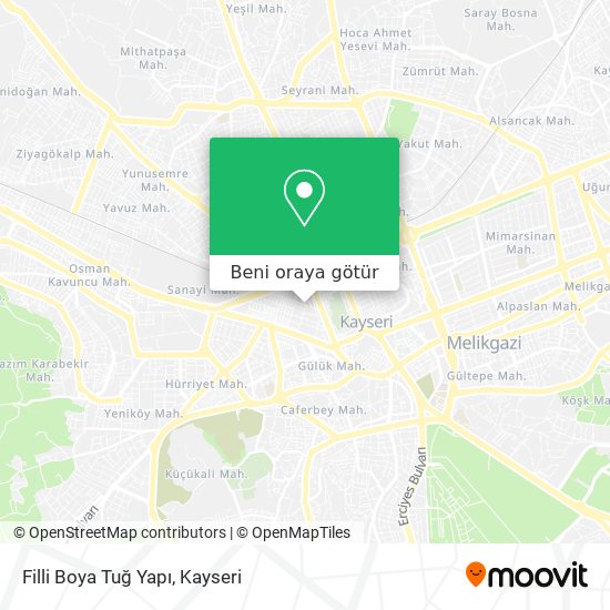 Filli Boya Tuğ Yapı harita