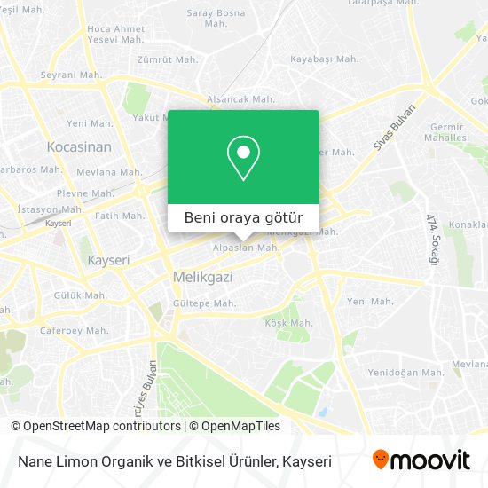 Nane Limon Organik ve Bitkisel Ürünler harita