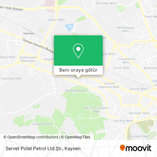 Servet Polat Petrol Ltd.Şti. harita