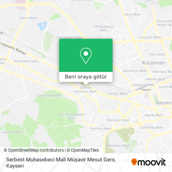 Serbest Muhasebeci Mali Müşavir Mesut Gers harita