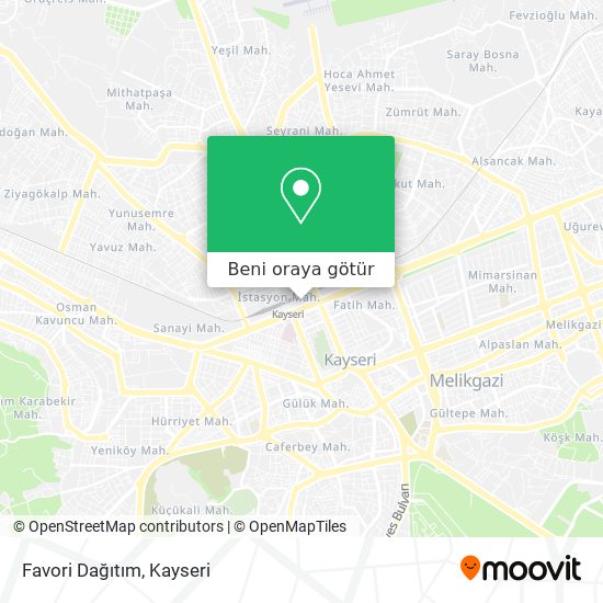 Favori Dağıtım harita