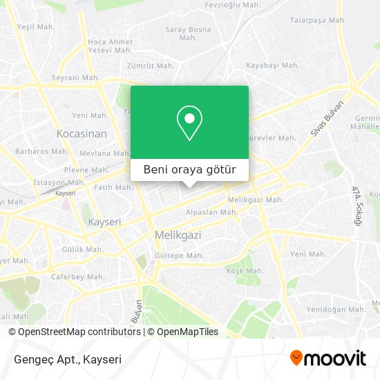 Gengeç Apt. harita
