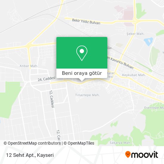 12 Sehıt Apt. harita