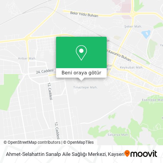 Ahmet-Selahattin Sarıalp Aile Sağlığı Merkezi harita