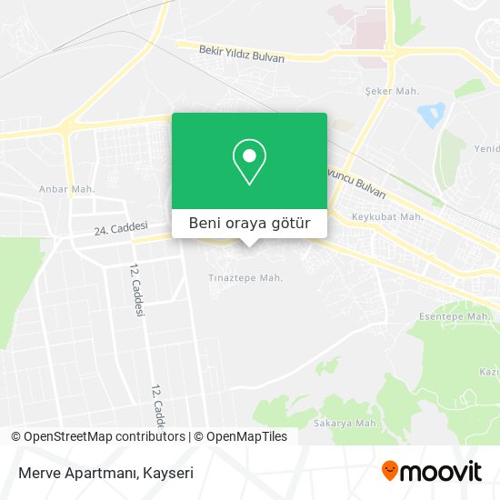 Merve Apartmanı harita