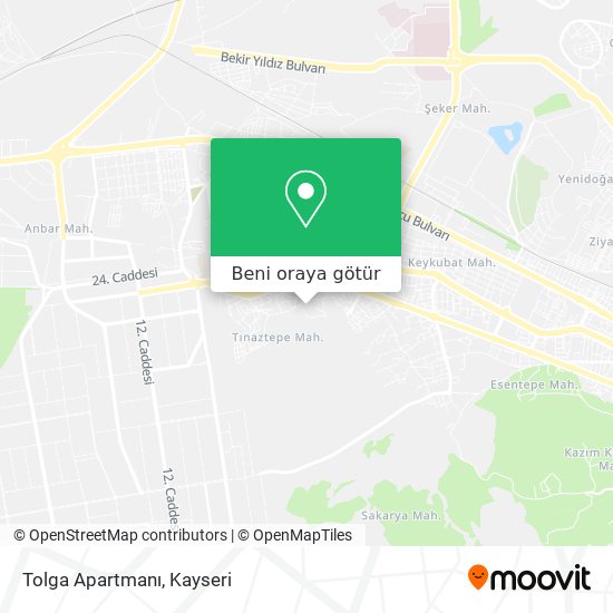 Tolga Apartmanı harita