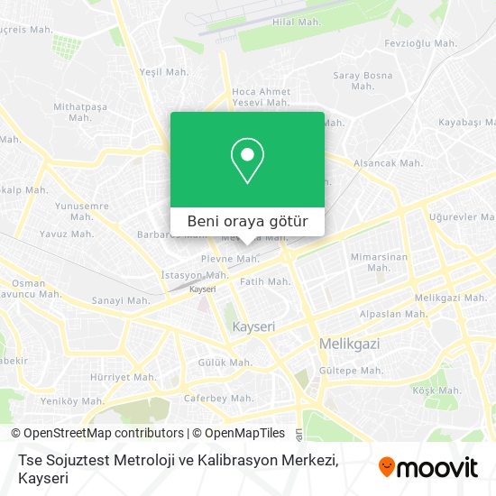 Tse Sojuztest Metroloji ve Kalibrasyon Merkezi harita