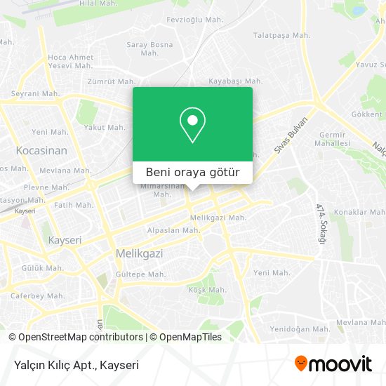 Yalçın Kılıç Apt. harita