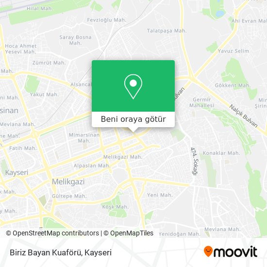 Biriz Bayan Kuaförü harita