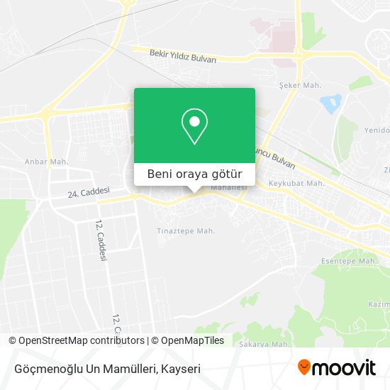 Göçmenoğlu Un Mamülleri harita