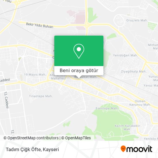 Tadım Çiğk Öfte harita