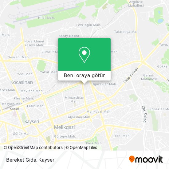 Bereket Gıda harita