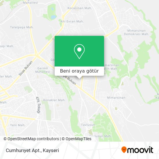 Cumhurıyet Apt. harita