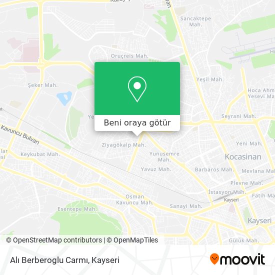 Alı Berberoglu Carmı harita