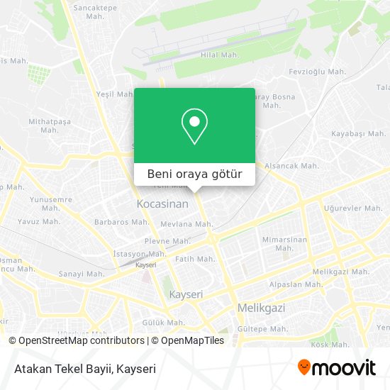 Atakan Tekel Bayii harita