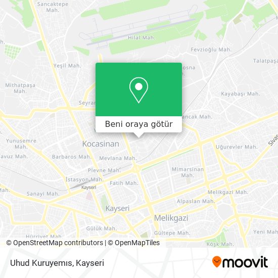Uhud Kuruyemıs harita