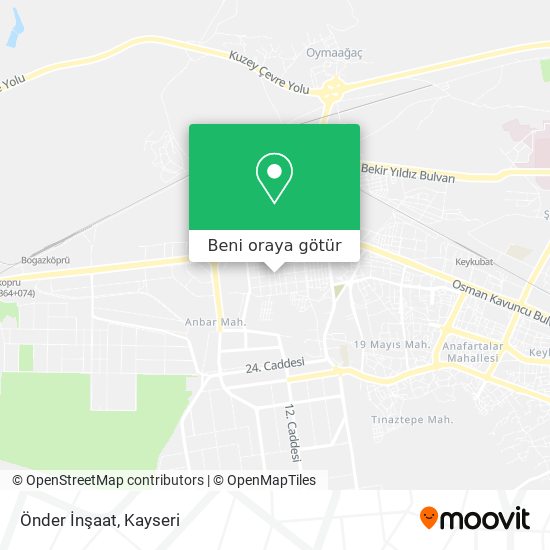 Önder İnşaat harita