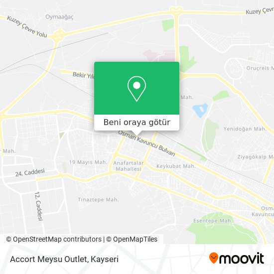 Accort Meysu Outlet harita