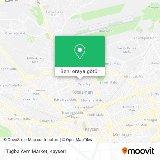 Tuğba Avm Market harita
