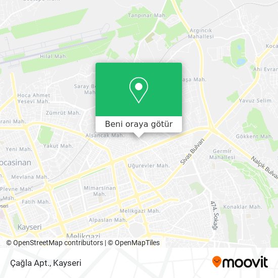 Çağla Apt. harita