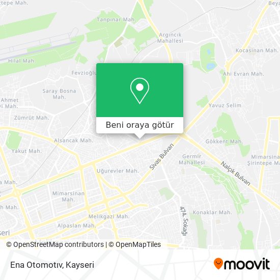Ena Otomotıv harita