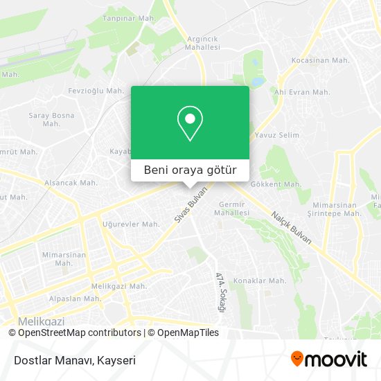Dostlar Manavı harita