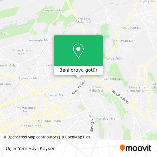 Üçler Yem Bayi harita