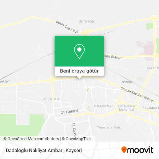 Dadaloğlu Nakliyat Ambarı harita