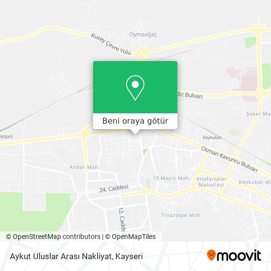 Aykut Uluslar Arası Nakliyat harita