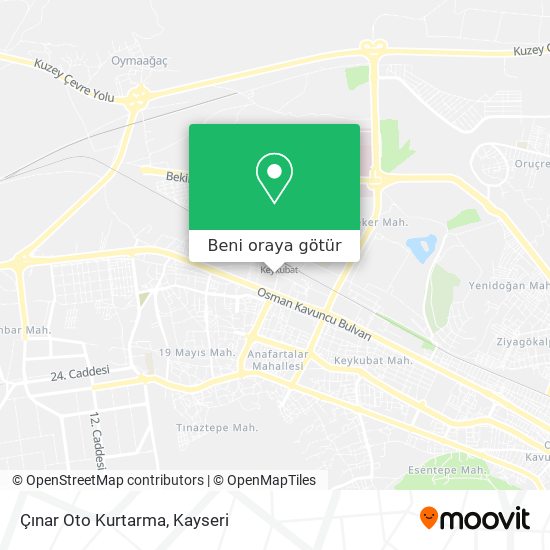 Çınar Oto Kurtarma harita