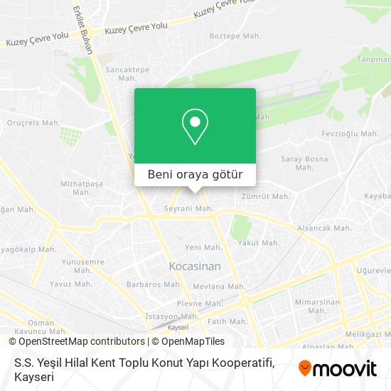 S.S. Yeşil Hilal Kent Toplu Konut Yapı Kooperatifi harita
