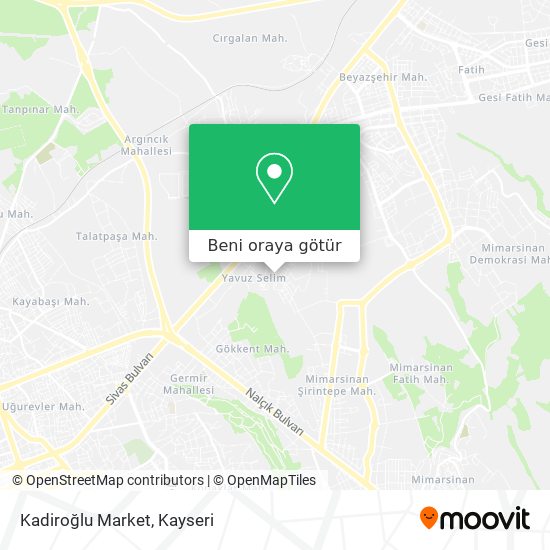 Kadiroğlu Market harita
