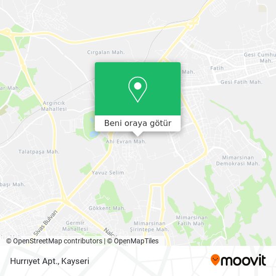Hurrıyet Apt. harita