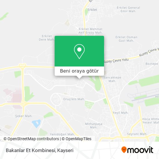 Bakanlar Et Kombinesi harita