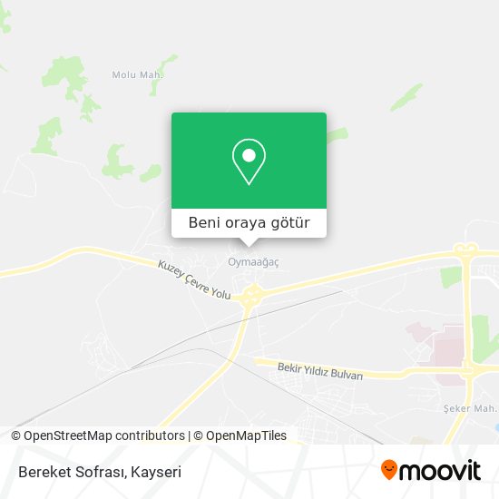 Bereket Sofrası harita