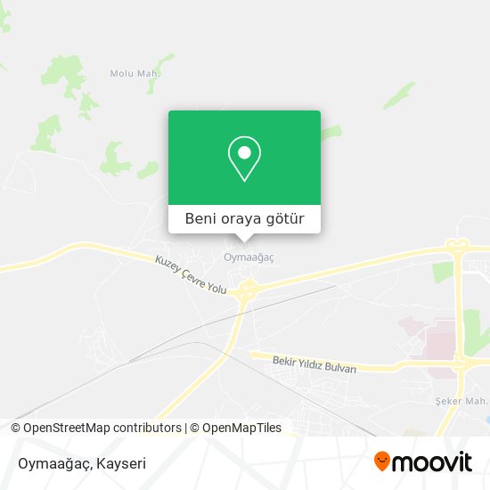 Oymaağaç harita
