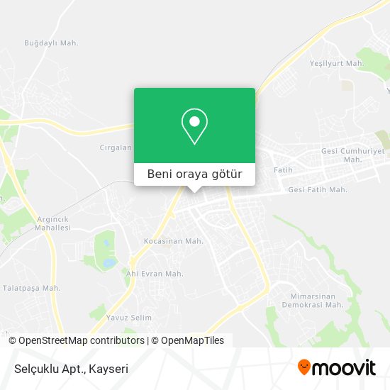 Selçuklu Apt. harita