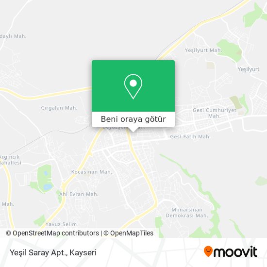Yeşil Saray Apt. harita
