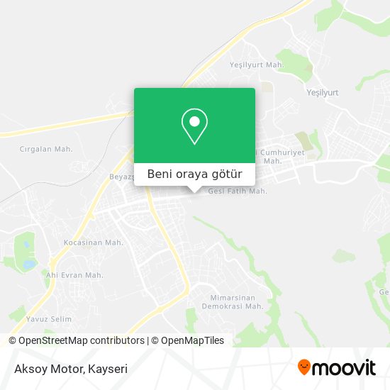 Aksoy Motor harita