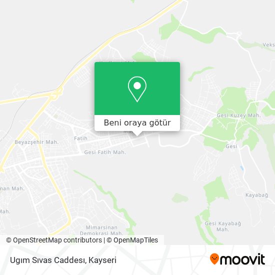 Ugım Sıvas Caddesı harita