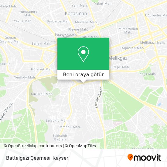 Battalgazi Çeşmesi harita