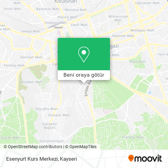 Esenyurt Kurs Merkezi harita