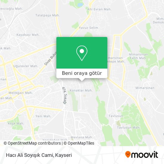 Hacı Ali Soyışık Cami harita