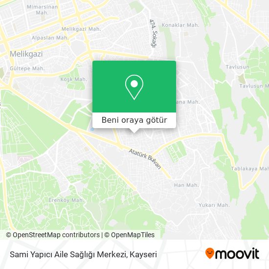Sami Yapıcı Aile Sağlığı Merkezi harita