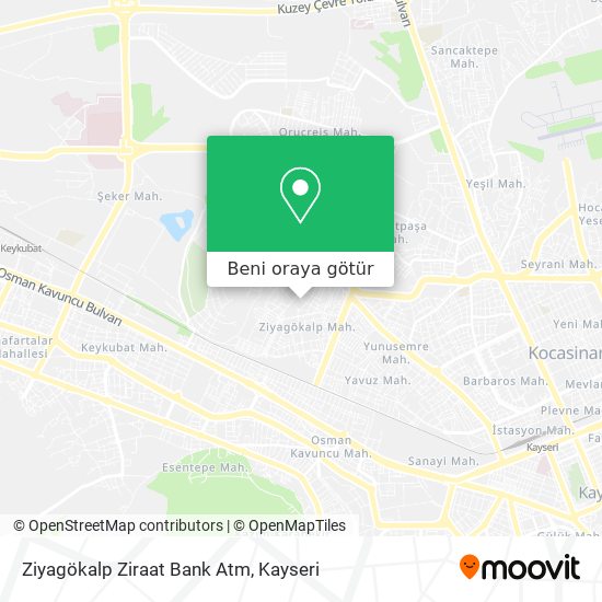 Ziyagökalp Ziraat Bank Atm harita