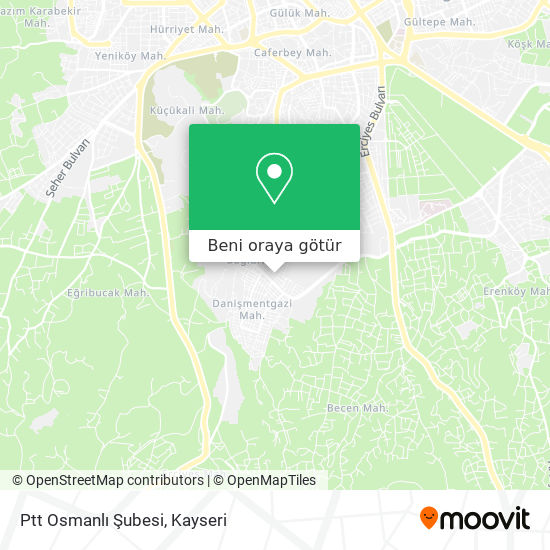 ptt osmanli subesi hacilar nerede otobus veya hafif rayli ile nasil gidilir moovit