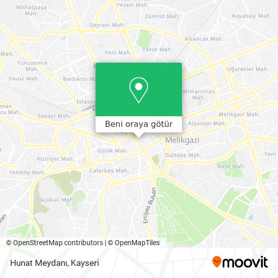 Hunat Meydanı harita